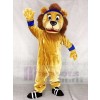 Lenny der Löwe mit blauen Stirnband Maskottchen Kostümen Tier