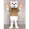Tan Shirt Eisbär Maskottchen Kostüm Tier