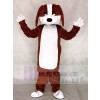 Brauner und weißer Hund Tier Maskottchen Kostüme