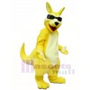 Gelber Känguru Roo mit Sonnenbrille Maskottchen Kostüme Tier
