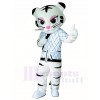 Weißes Kung Fu Judo Tiger Tigerin Maskottchen Kostüme Tier