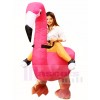 Flamingo Tragen Sie mich auf aufblasbare Halloween Kostüme für Erwachsene