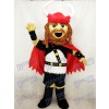 Red Pirate Viking Maskottchen Kostüm Menschen