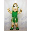 Grün und Golden Spartan Trojan Ritter Sparty Maskottchen Kostüm Kostüm Karneval