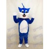 Blaue Katze Adult Maskottchen Kostüm mit weißem Bauch Tier