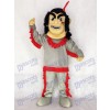 Native American Indian Maskottchen Kostüm mit roter Feder