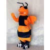 Orange und Marineblau Hornisse Bienen Maskottchen Kostüm