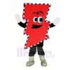 Mr. Electric rot Blitz Bolzen mit Dick Streifen Maskottchen Kostüm