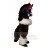 Süß Pferd mit Lange Schwanz Maskottchen Kostüme Karikatur