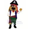 Pirat Braun Hund Maskottchen Kostüme Karikatur