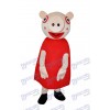 Super nettes Peppa Schwein-erwachsenes Maskottchen-Kostüm-Tier