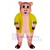 Großes Schwein mit Jacket Maskottchen Kostüm