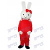 Ostern Rot Gesamt Kaninchen Maskottchen Erwachsene Kostüm Tier
