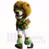 Grün Fußball Löwe Maskottchen Kostüme Karikatur