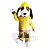 Feuer Brigade Hund mit Gelb Hut Maskottchen Kostüme