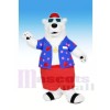 Cool Polar Bär mit Brille Maskottchen Kostüme Tier