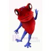 rot Lustig Frosch Maskottchen Kostüme Karikatur