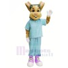Arzt Hase mit Blau Passen Maskottchen Kostüme Tier