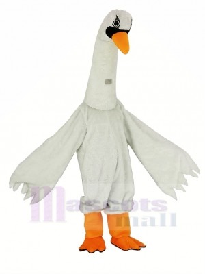 Neu Weiß Swan Maskottchen Kostüme Vogel Tier