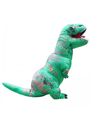 Grün Tyrannosaurus T-Rex Dinosaurier Aufblasbar Kostüm Halloween Weihnachten zum Erwachsener/Kind