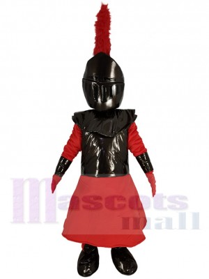 Tapferer roter Ritter Maskottchen Kostüm Personen