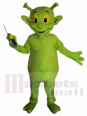 Süßes Grün Außerirdischer Maskottchen Kostüm