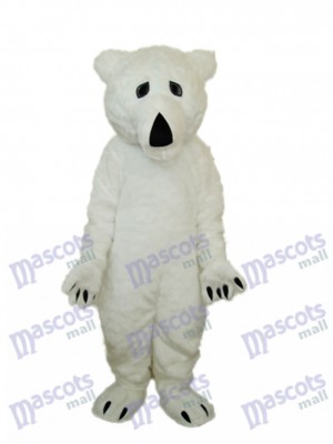 Lange Wolle Eisbär Maskottchen Erwachsene Kostüm Tier