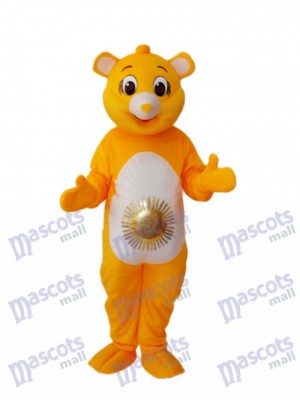 Yellow Sun Bear Maskottchen Erwachsene Kostüm Tier