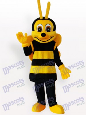 Gelbes schwarzes Bienen Insekt Maskottchen lustiges Kostüm