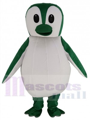 Süßer grün-weißer Pinguin Maskottchen Kostüm Tier