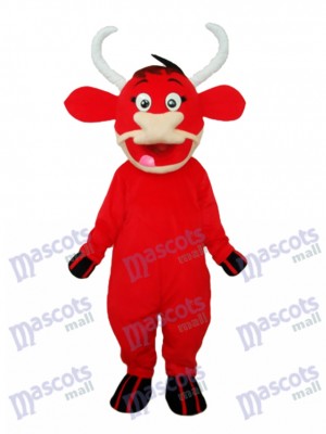 Kleine rote Kuh Maskottchen Erwachsene Kostüm Tier