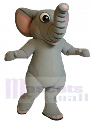 Netter grauer Elefant Maskottchen-Kostüm Tier
