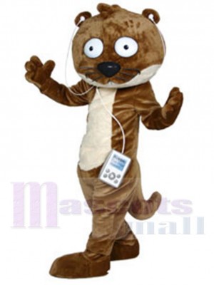 Lustiger Ollie der Otter Maskottchen-Kostüm Tier