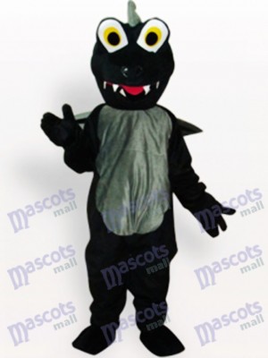 Schwarzes Dinosaurier Tier Maskottchen Kostüm für Erwachsene