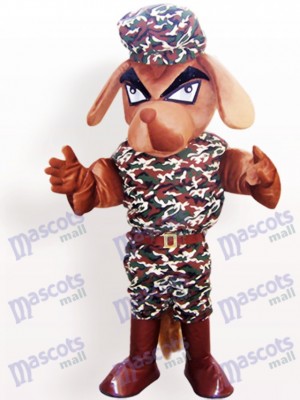 Camouflage Mantel Hund Tier Maskottchen Kostüm für Erwachsene