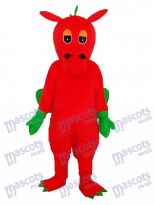 Red Dragon Maskottchen Adult Kostüm Tier