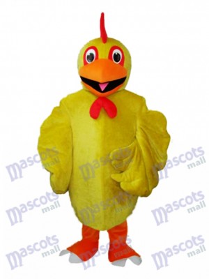 Gelbes Huhn erwachsenes Maskottchen Kostüm Tier