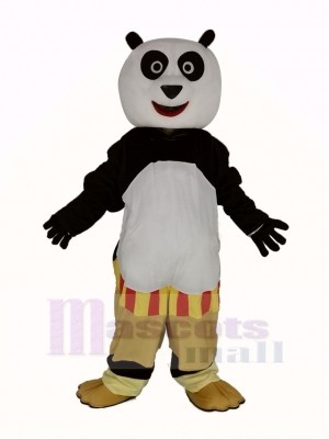 Schwarz und Weiß Kung Fu Panda Maskottchen Kostüm Tier