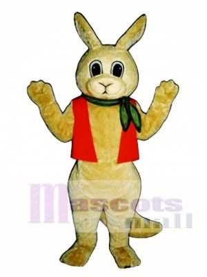 Aussie Roo Känguru mit Halstuch & Weste Maskottchen Kostüm