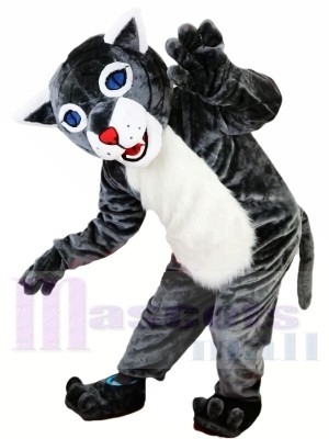 Neue heiße Verkaufs-Wildkatze Maskottchen Kostüm   Erwachsene Größe Halloween-Outfit Verrücktes Kleid