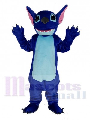 Komisch Blau Lilo & Stitch Maskottchen Kostüm