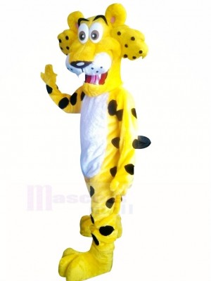 Komisch Gepard mit Groß Augen Maskottchen Kostüm Karikatur