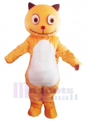 Lustige orange Cartoon-Katze Maskottchen Kostüm Tier