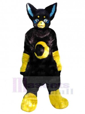 Coole Fantasy schwarze Katze Maskottchen Kostüm Tier
