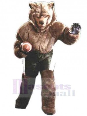 Brauner Wolf Maskottchen Kostüm Tier mit Sportshorts