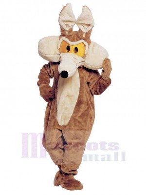 Zarter brauner Kojote-Wolfsschakal Maskottchen Kostüm Erwachsene