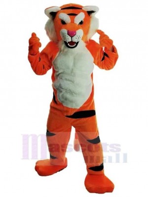 Hochwertiger oranger Tiger Maskottchen Kostüm Tier Erwachsene