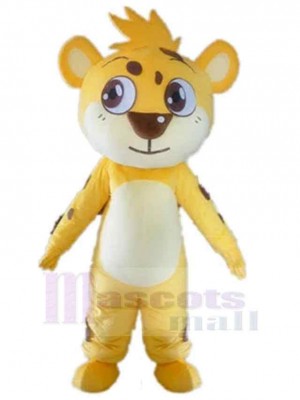 Kleiner gelber Tiger Maskottchen Kostüm Tier