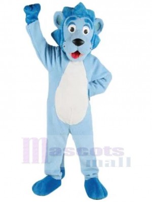 Liebenswerter blauer Löwe Maskottchen-Kostüm Tier