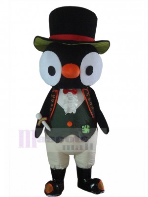 Britisch Gentleman Pinguin Maskottchen Kostüm Menschen